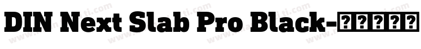 DIN Next Slab Pro Black字体转换